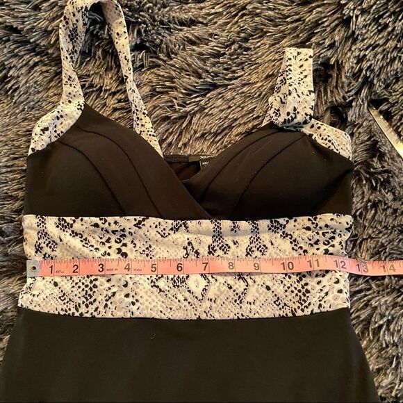 XOXO Black Bodycon snakeskin dress - Picture 7 of 7